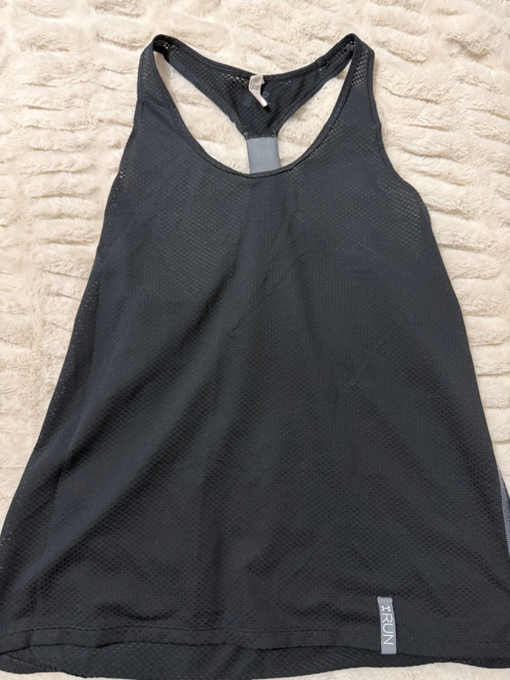 Under Armour Black Mesh Racerback Workout Tank